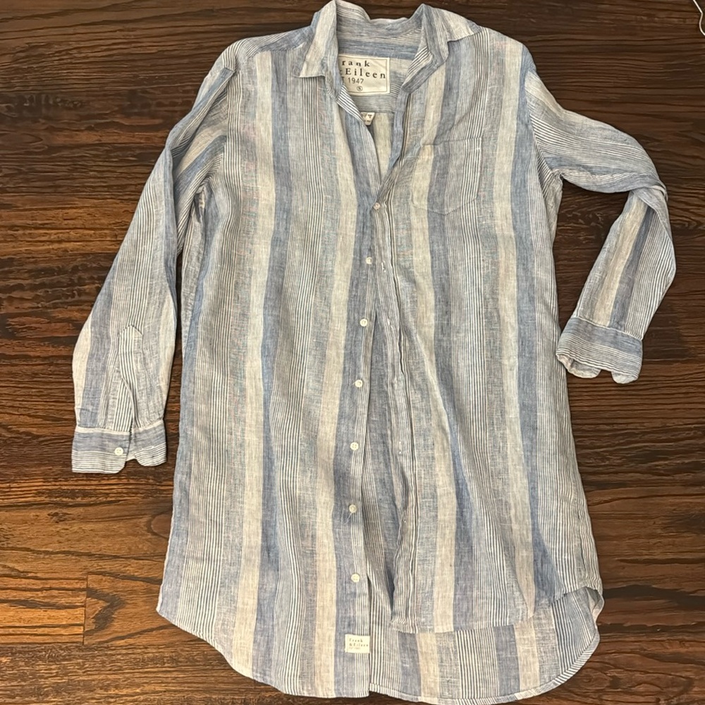 Frank & Eileen Mary linen shirt dress